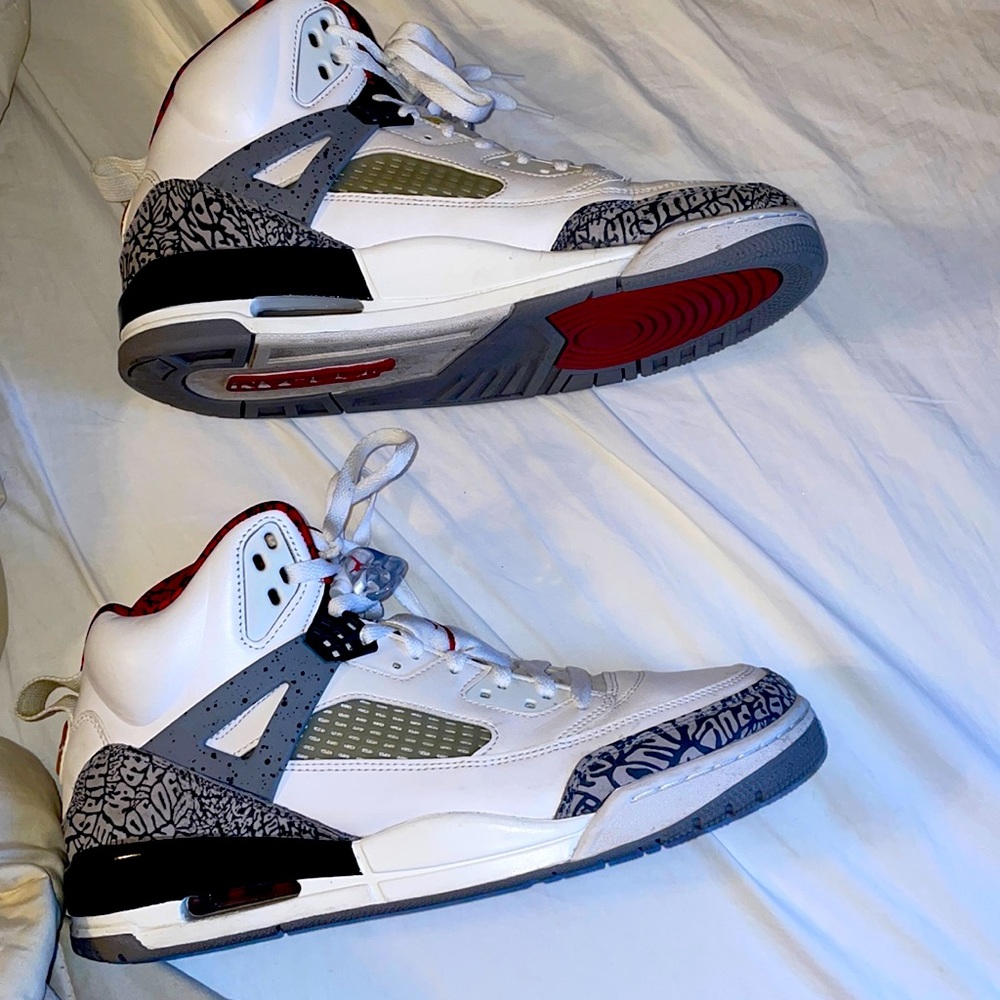 Son of mars air Jordans. Spike lees white cement